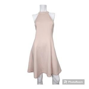 NWT Lulu's High Neck Beige Sleeveless Dress Size XL